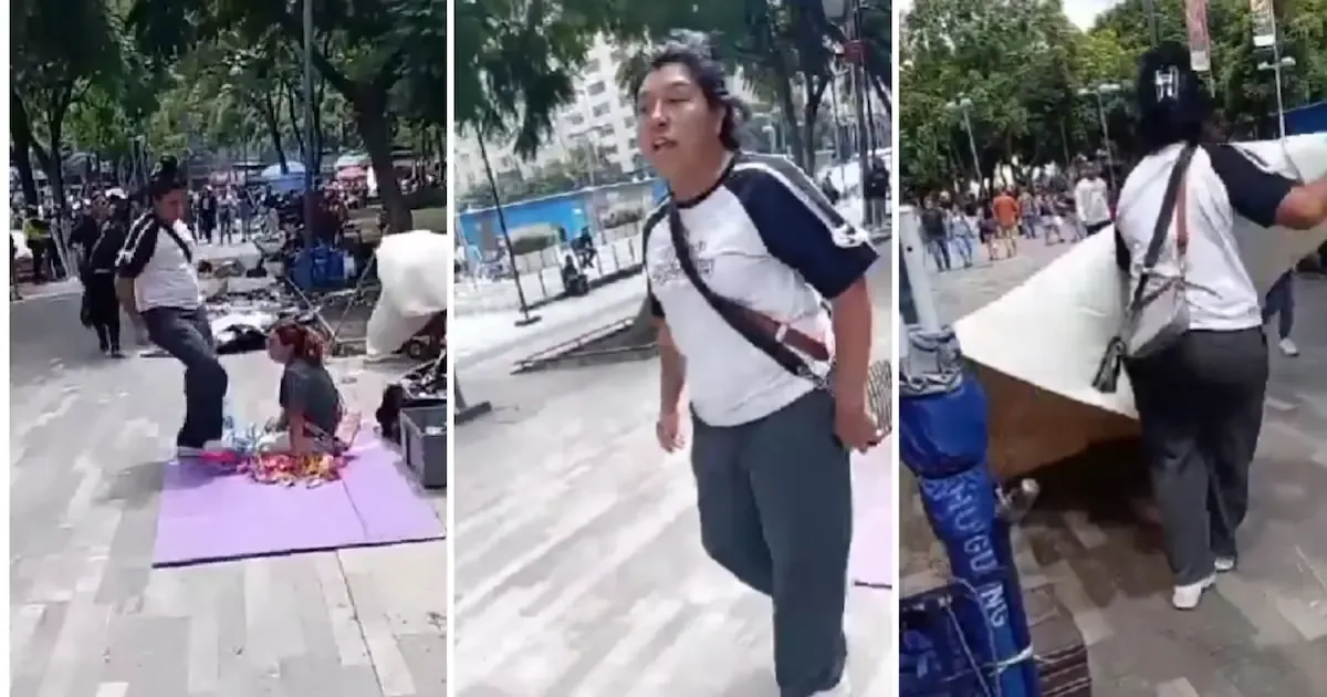 El altercado en la Alameda Central pone de relieve los problemas del comercio ambulante en la zona.