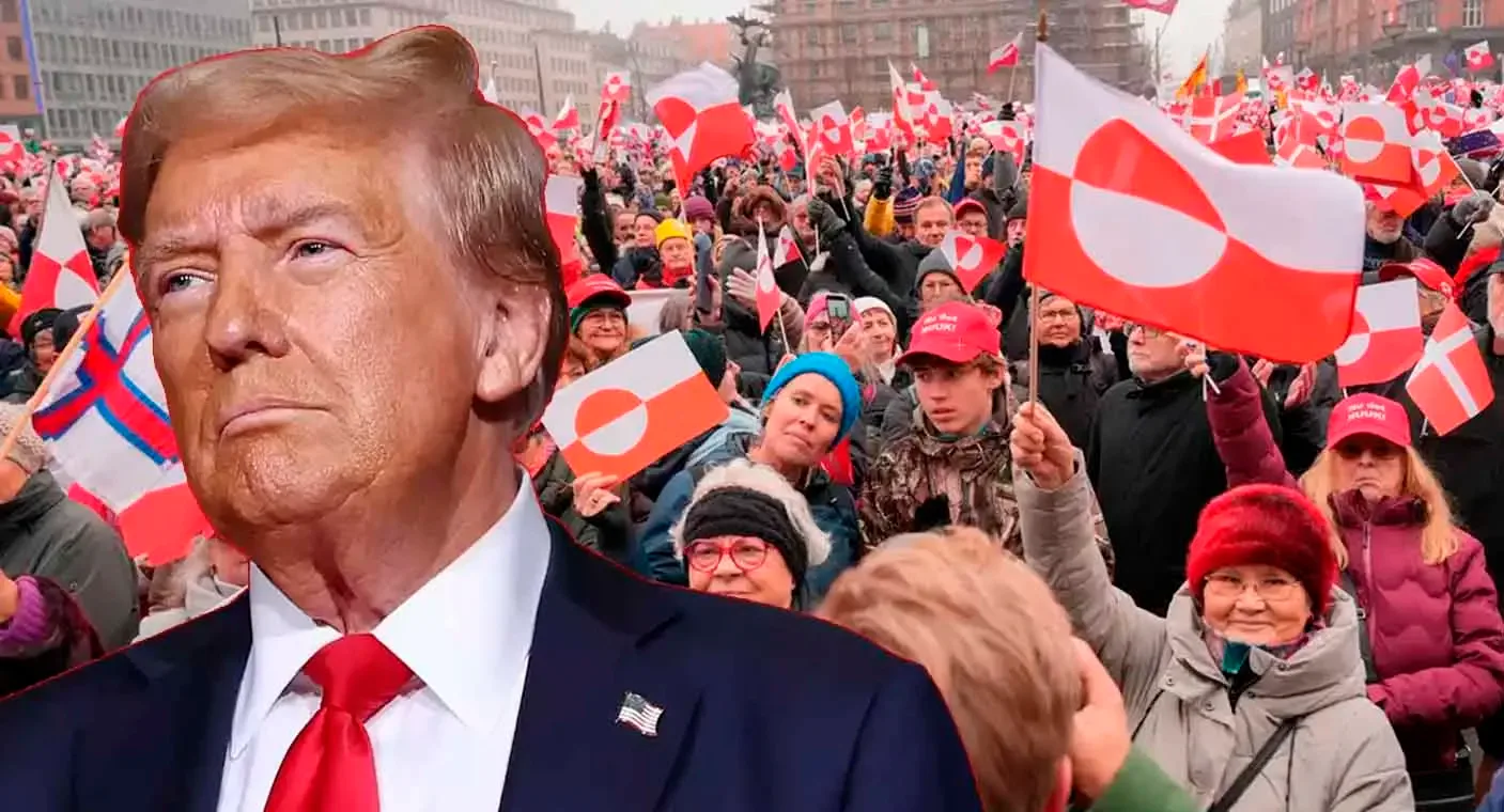 Multitud de manifestantes en Copenhague defienden la soberanía de Groenlandia.