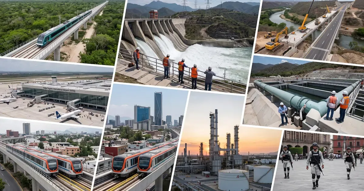 La inversión proyectada se concentrará en Pemex, trenes, y obras hidráulicas.