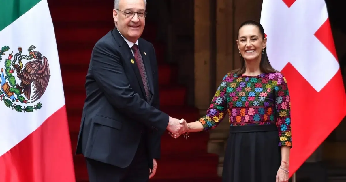 Los presidentes Sheinbaum y Parmelin discuten inversiones y derechos humanos en reunión histórica.