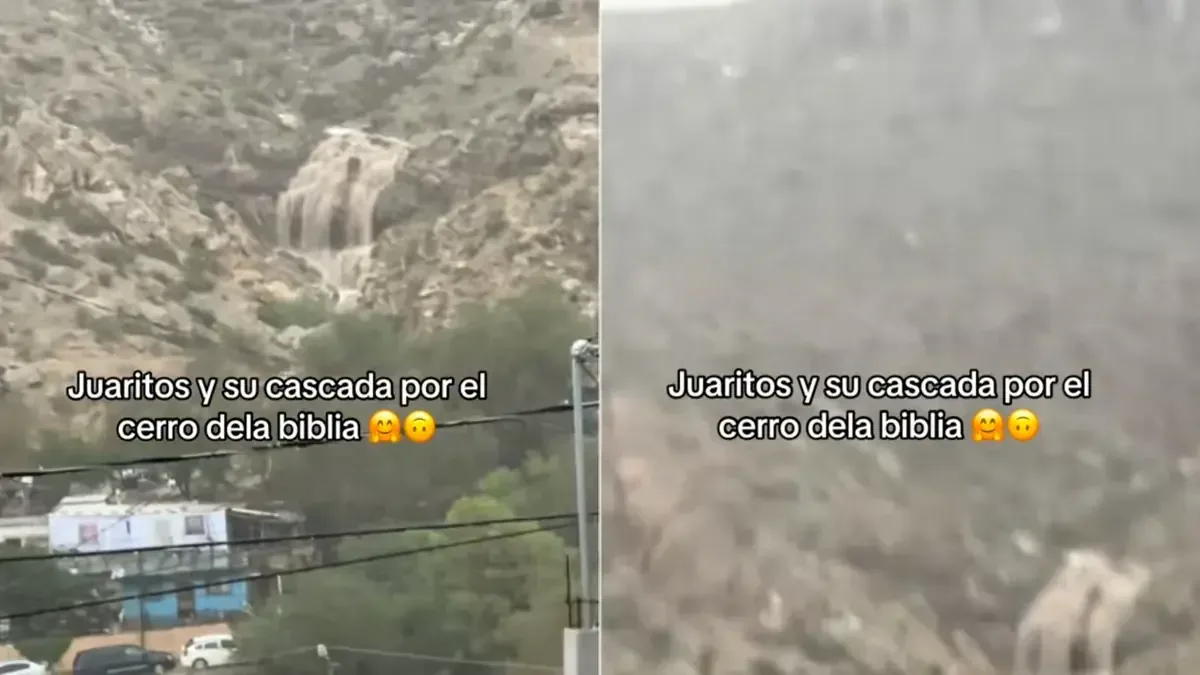 Las intensas lluvias en Ciudad Juárez ocasionan un fenómeno natural sorprendente, alertando a las autoridades sobre el riesgo en la zona.