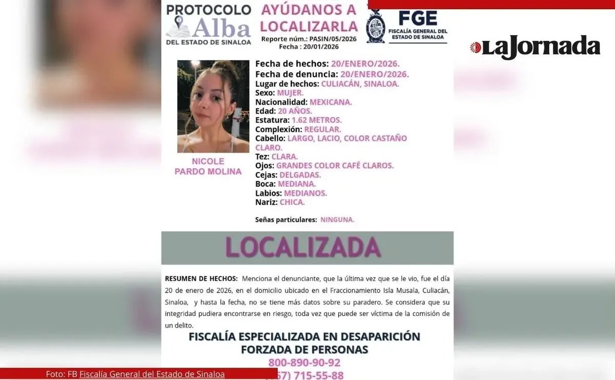 Nicholette, creadora de contenido, recupera su libertad tras la angustiosa desaparición.