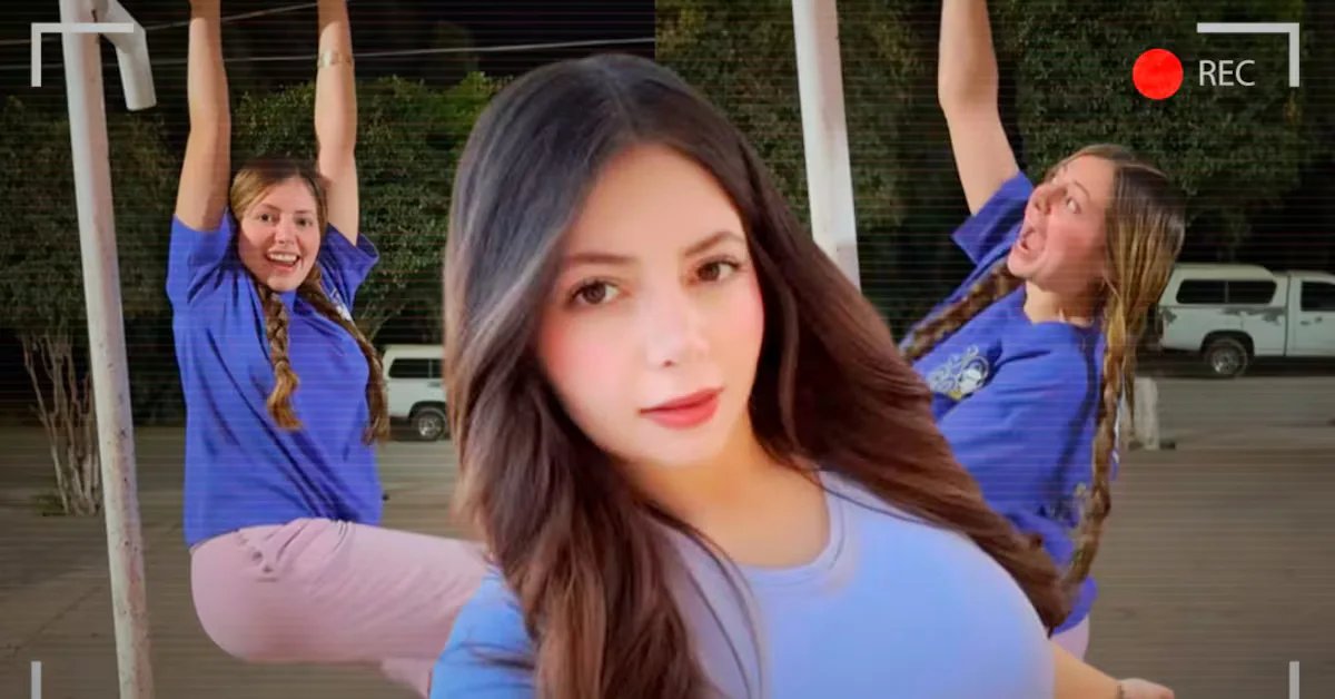 Nicholette, la tiktoker desaparecida, en un video antes de su secuestro.