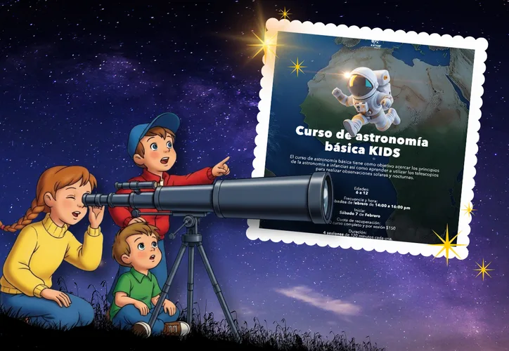 Niños explorando el universo en el Planetario Ka’Yok’ de Cancún.
