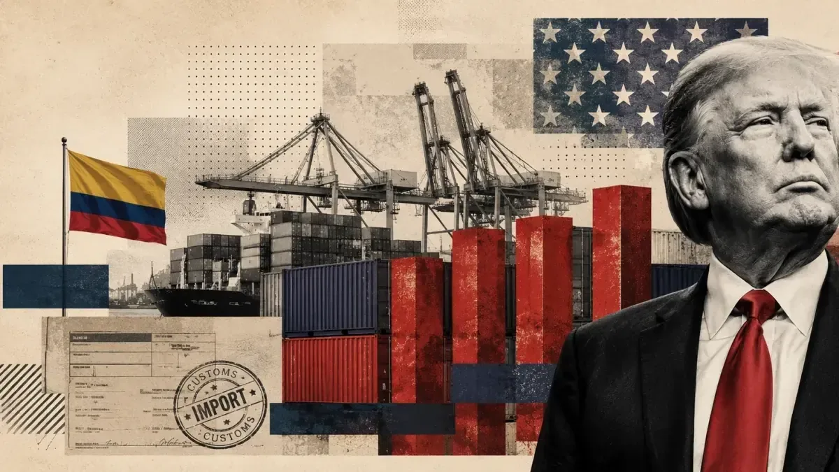 Trump podría elevar aranceles a productos colombianos al 12.5%, impactando su economía.