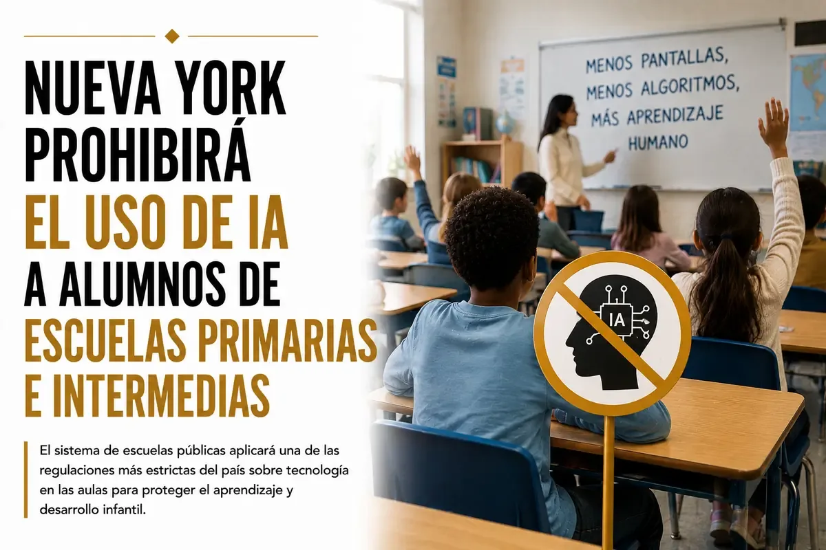 La nueva regulación busca reducir la exposición de los jóvenes a tecnologías avanzadas durante su etapa formativa.
