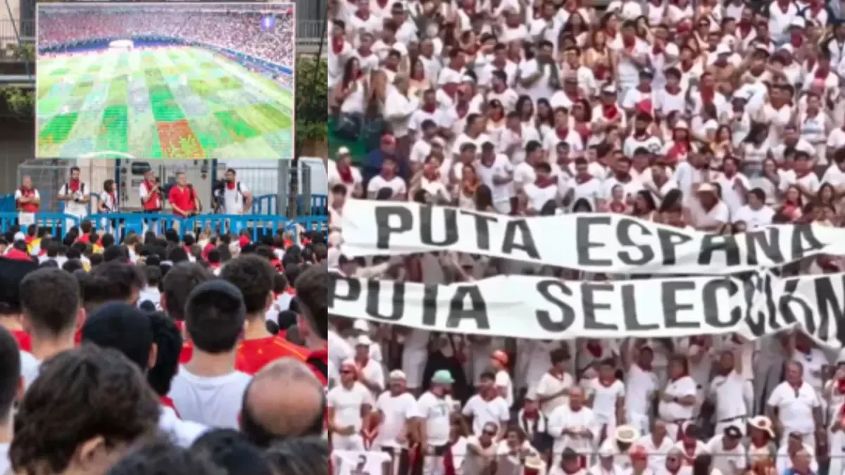 La negativa del Ayuntamiento de Pamplona a instalar una pantalla para el partido genera polémica en medio de la celebración.
