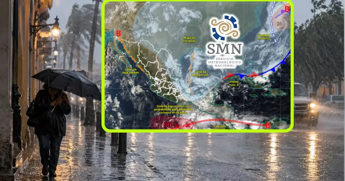 La llegada de un nuevo frente frío afectará diversas entidades con altas precipitaciones y descensos de temperatura.