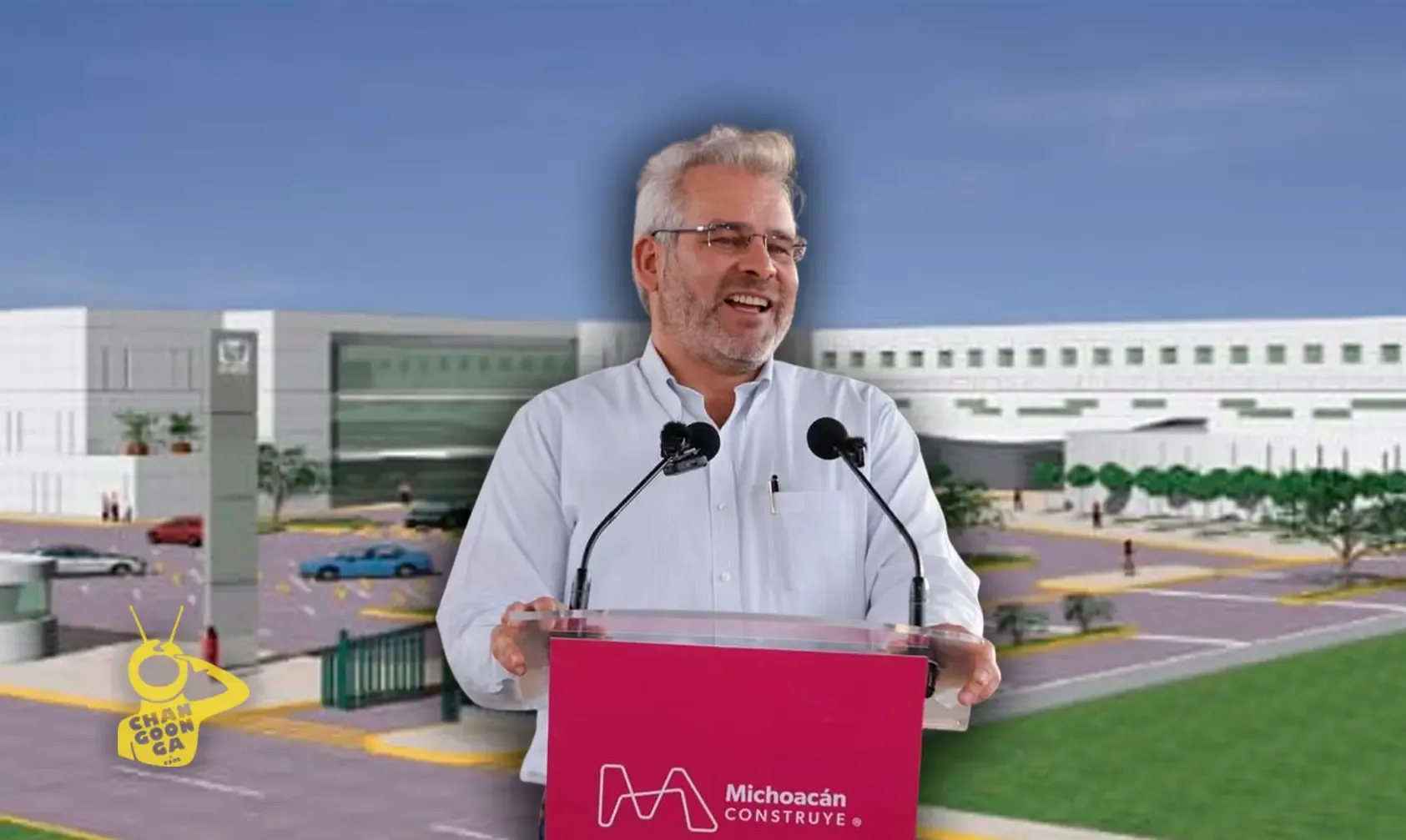Nuevo hospital del IMSS en construcción en Villas del Pedregal, Michoacán.