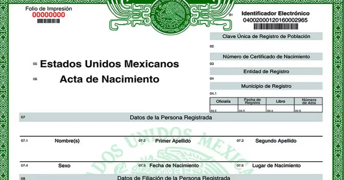 Nuevo requisito para solicitar el acta de nacimiento en línea obliga a usar Llave MX.
