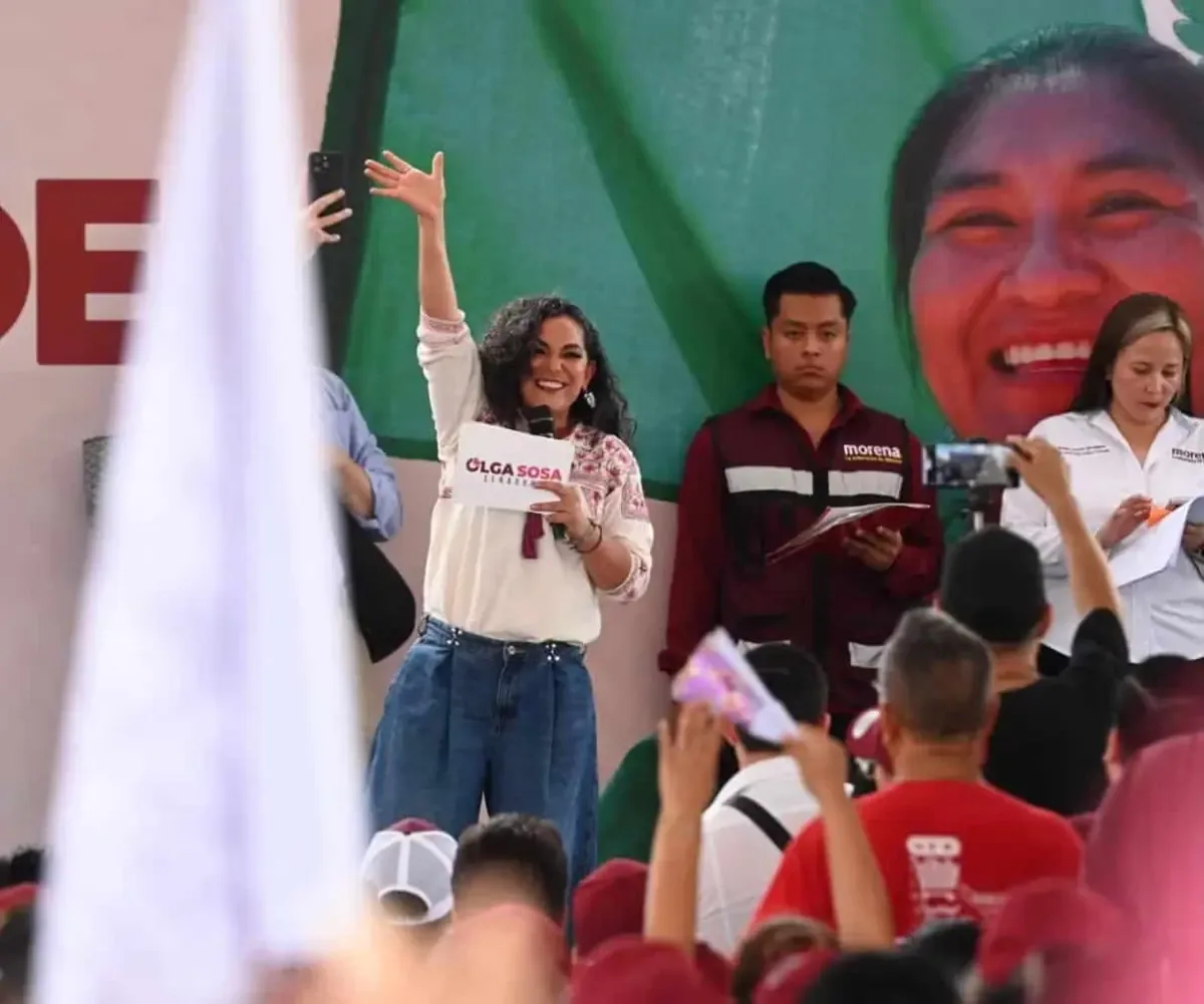 La senadora resalta la unidad de Morena y defiende la soberanía nacional en su discurso en Reynosa.