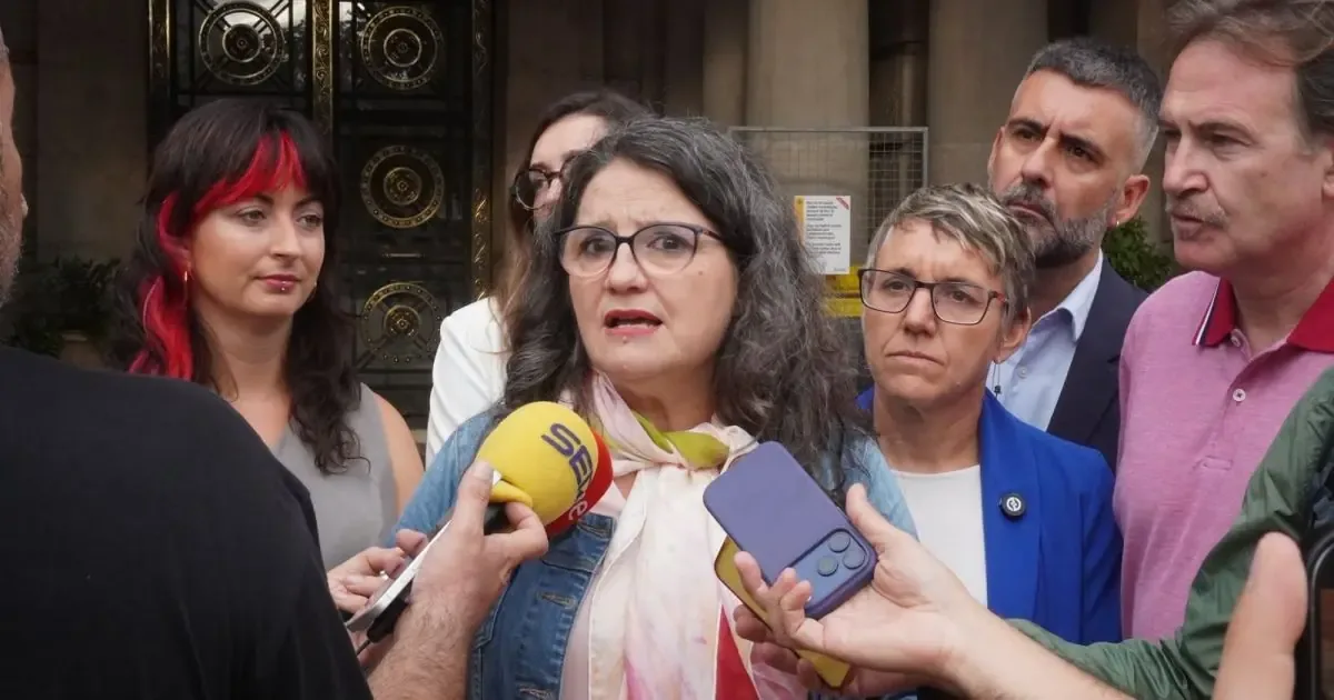 La candidata de Compromís, Mónica Oltra, exige cambios en la adaptación al cambio climático tras las recientes lluvias.