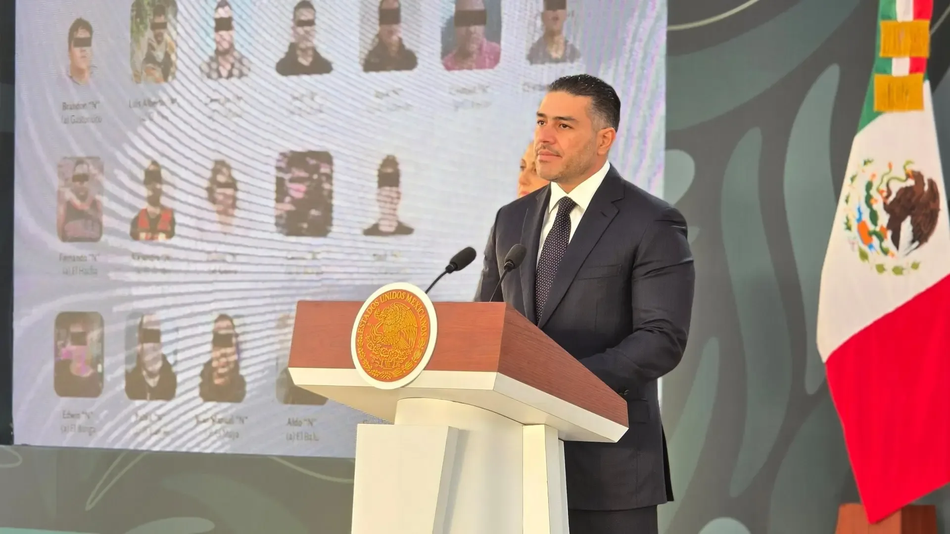 "Omar García Harfuch presenta informes sobre la seguridad en el Estado de México."