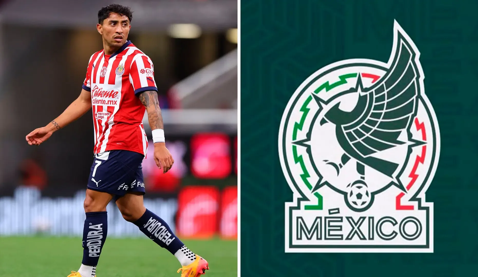 Omar Govea durante una conferencia de prensa sobre su situación en Chivas.