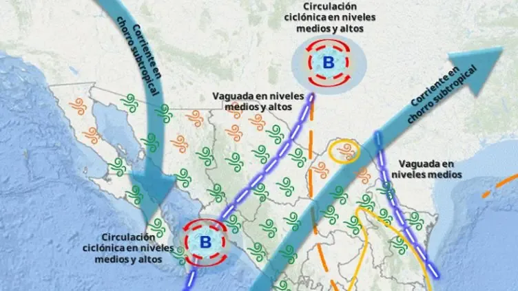 Conagua prevé altas temperaturas y posible lluvia en varias regiones del estado.