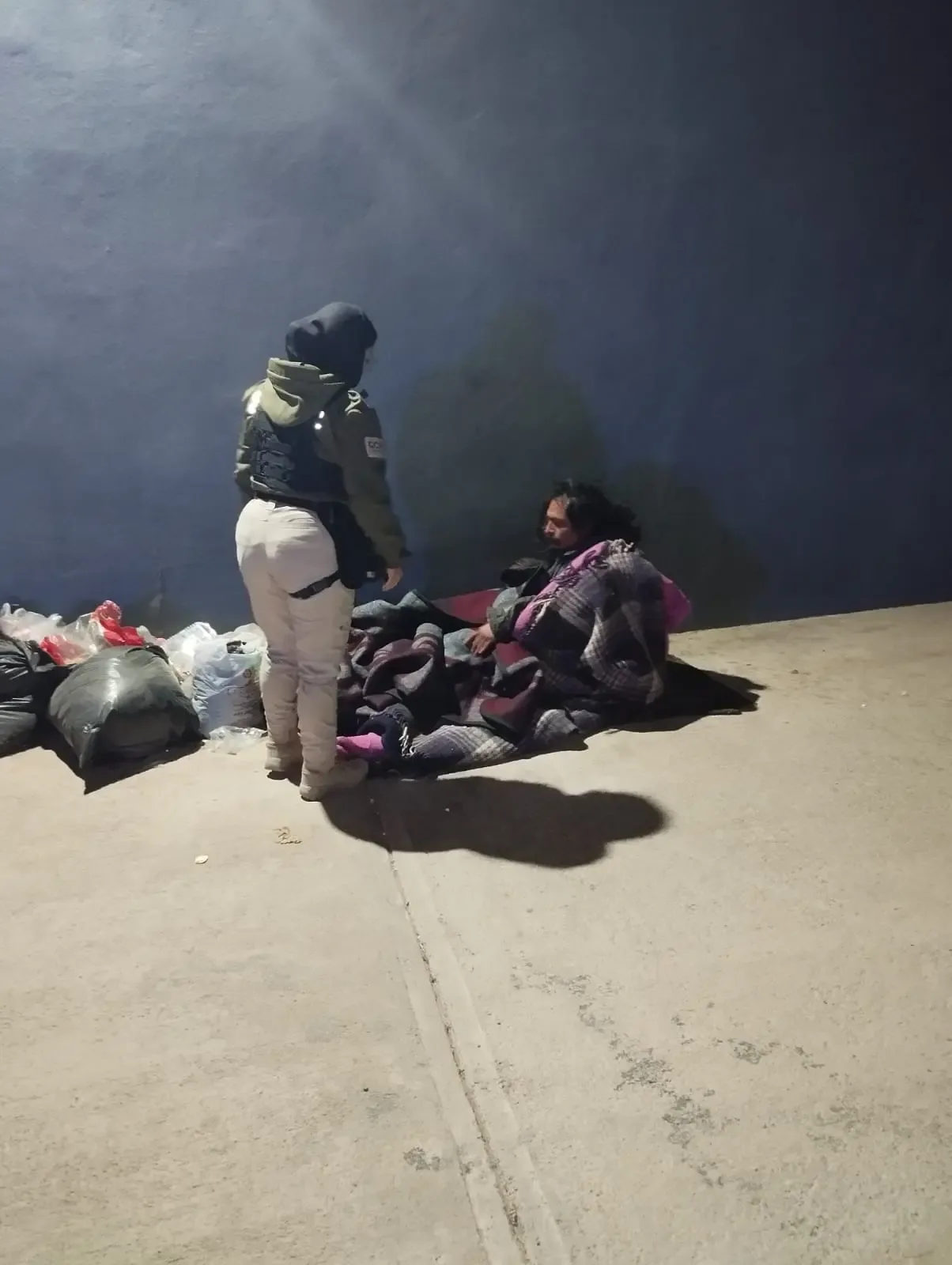 Operativo "Abrigo y Esperanza" en acción en Villa de Pozos.