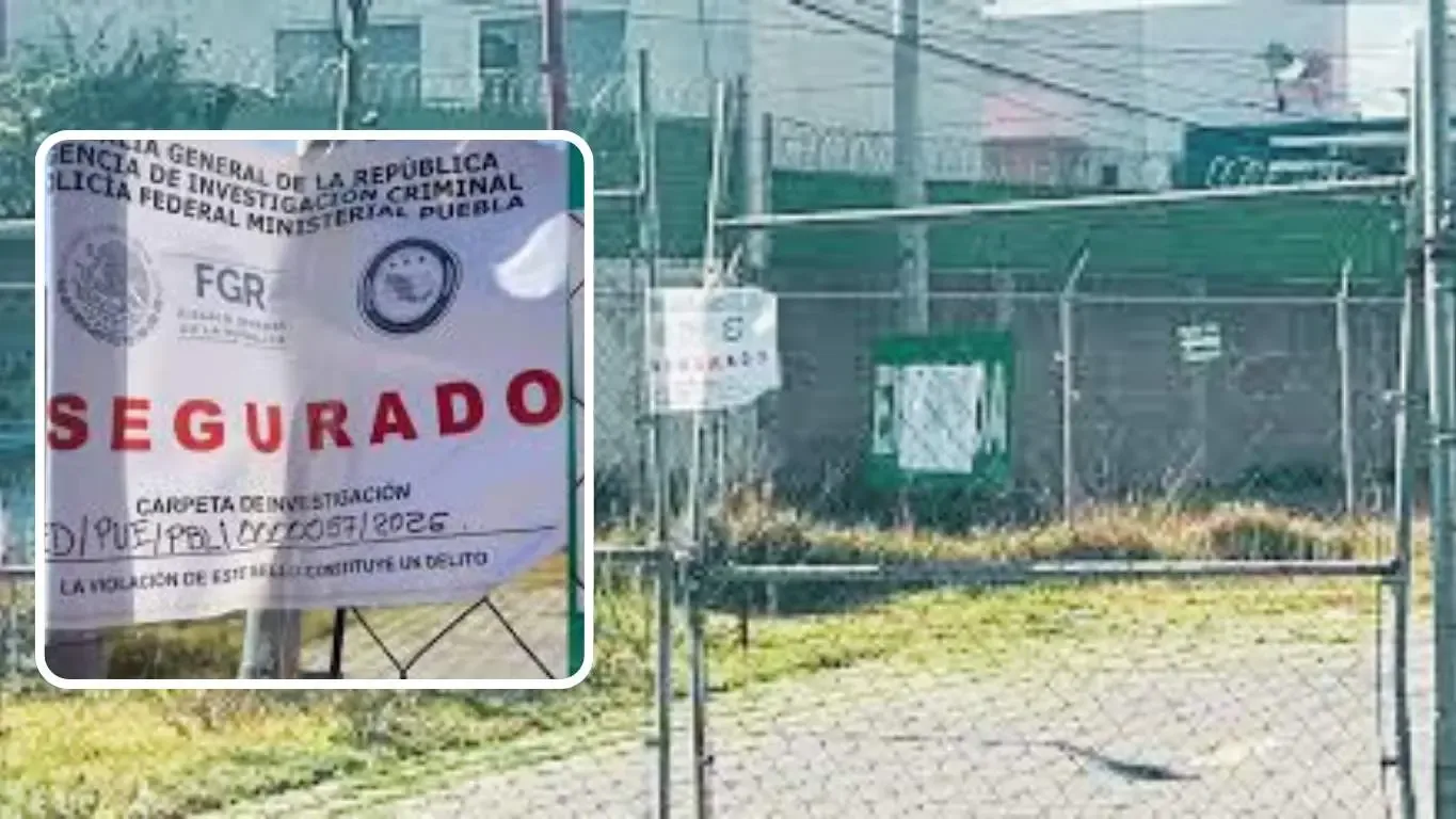 Operativo de la FGR en la gasera Romegas en Cuautlancingo, Puebla.
