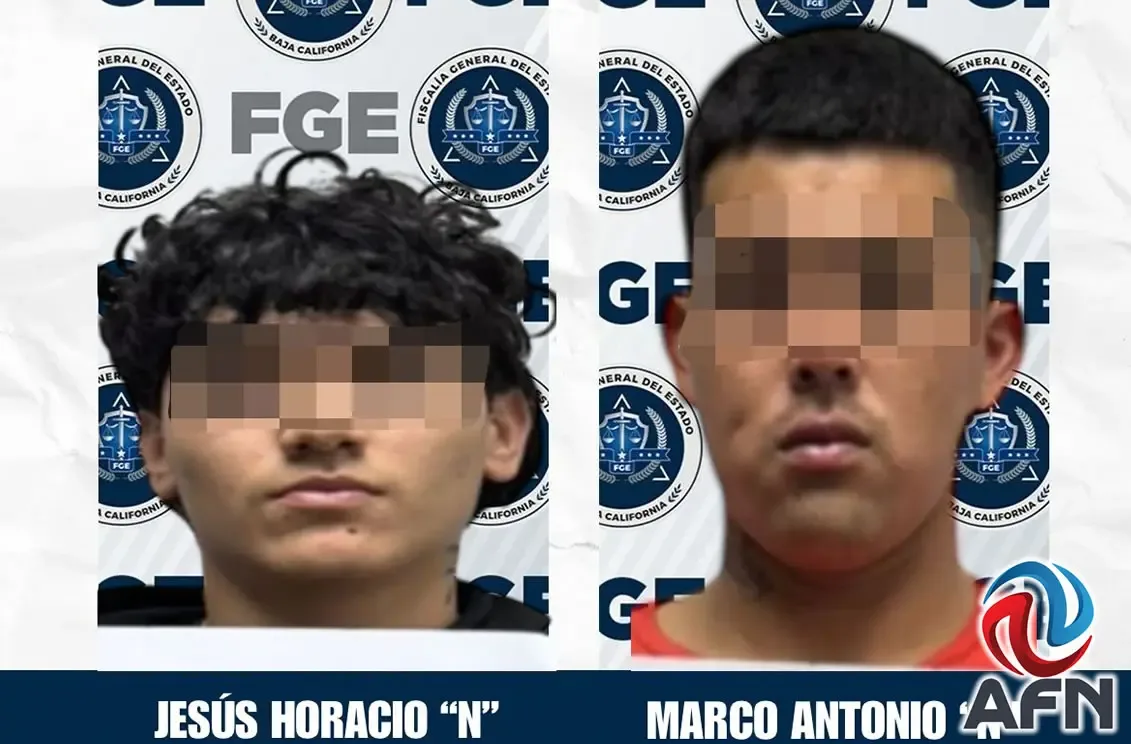 Operativo de la Fiscalía en la colonia Laureles, Tijuana, donde se arrestaron a los sospechosos.
