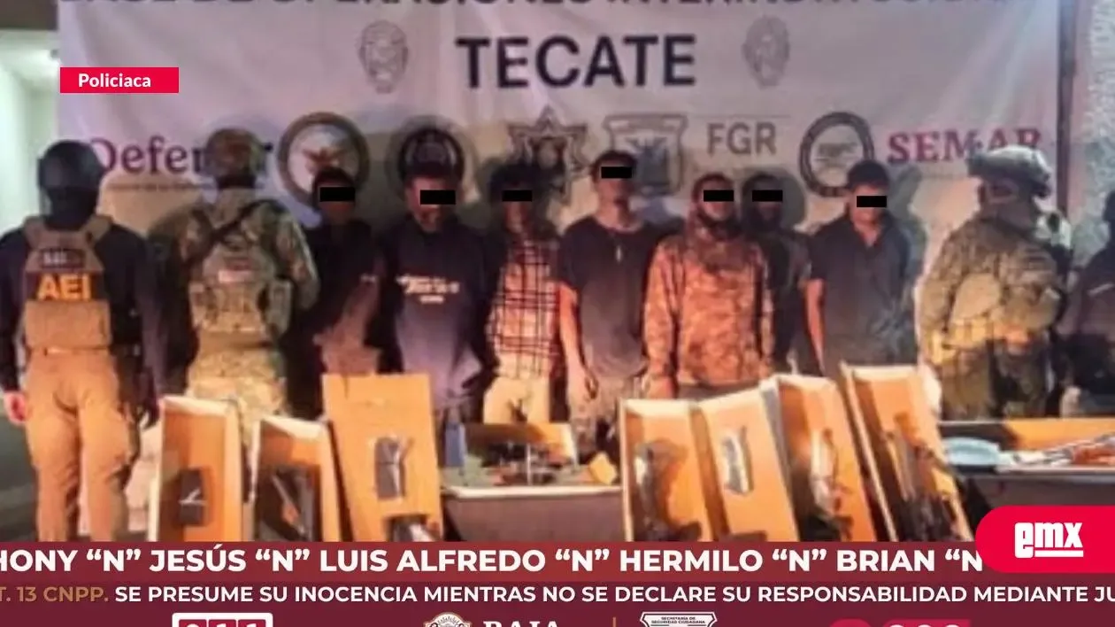 Operativo de seguridad en Tecate tras enfrentamiento armado.