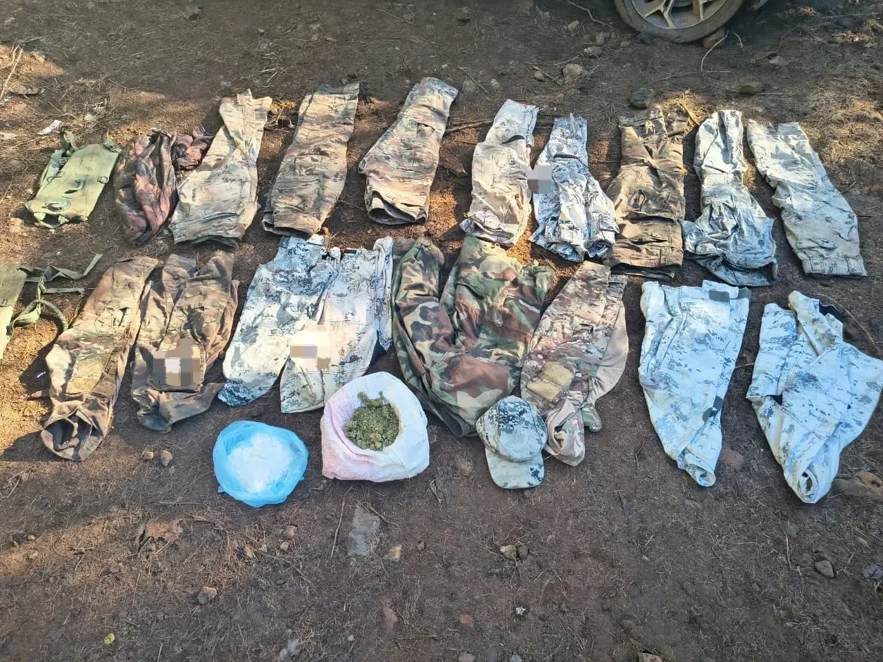 Operativo de seguridad en Tepetate, donde se desmantelaron narcocampamentos.