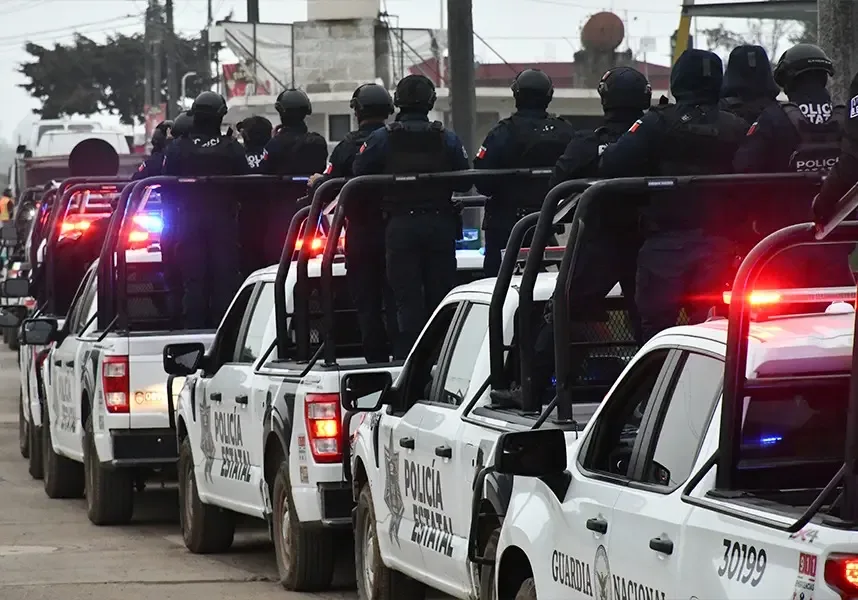 Operativo de seguridad en Tula de Allende, Hidalgo, con más de 600 efectivos.
