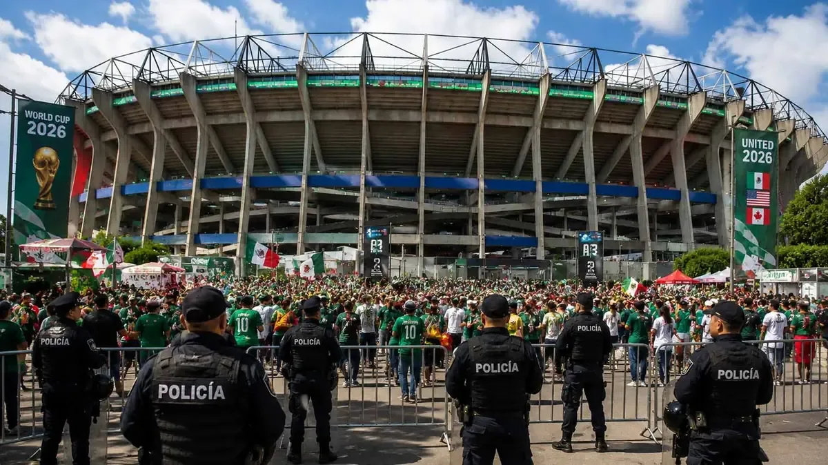 Se implementará un perímetro de seguridad en torno al Estadio Ciudad de México para la inauguración de la Copa Mundial 2026.