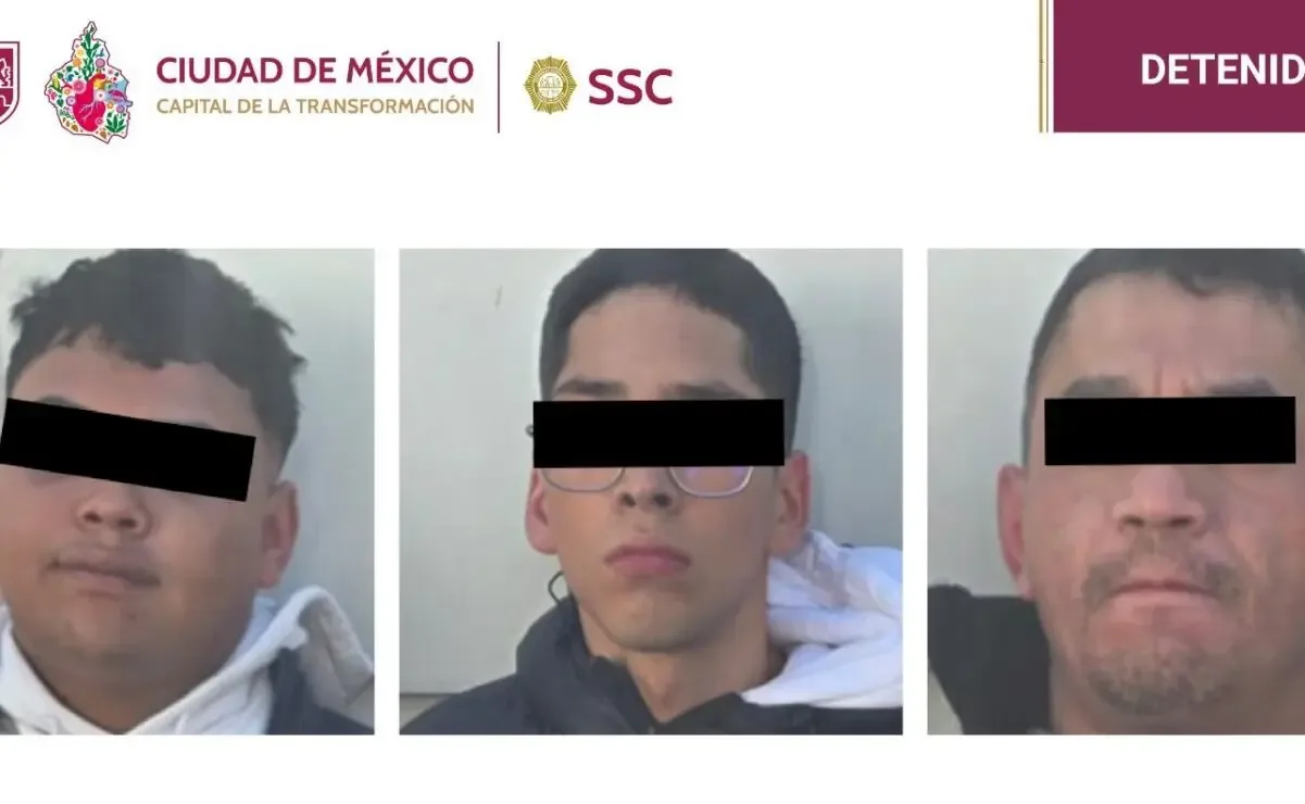 Operativos de la SSC tras la detención de presuntos asaltantes en CDMX.