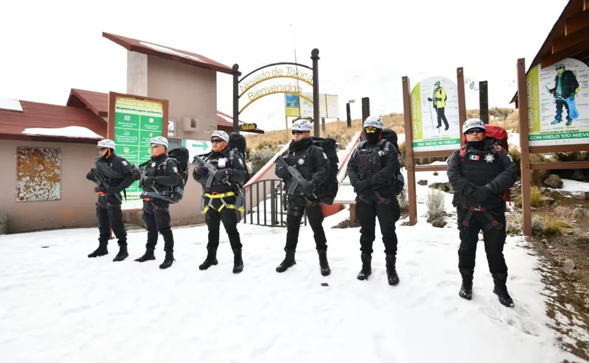 Operativos de seguridad en caminos del Nevado de Toluca ante el cierre.