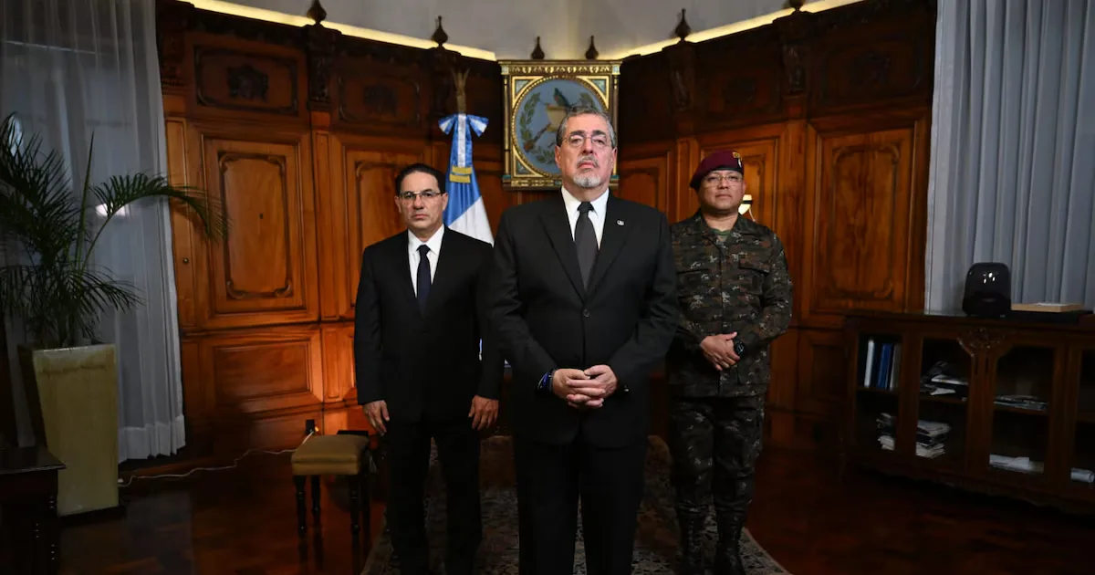 Operativos de seguridad en Guatemala tras la declaración del estado de sitio.