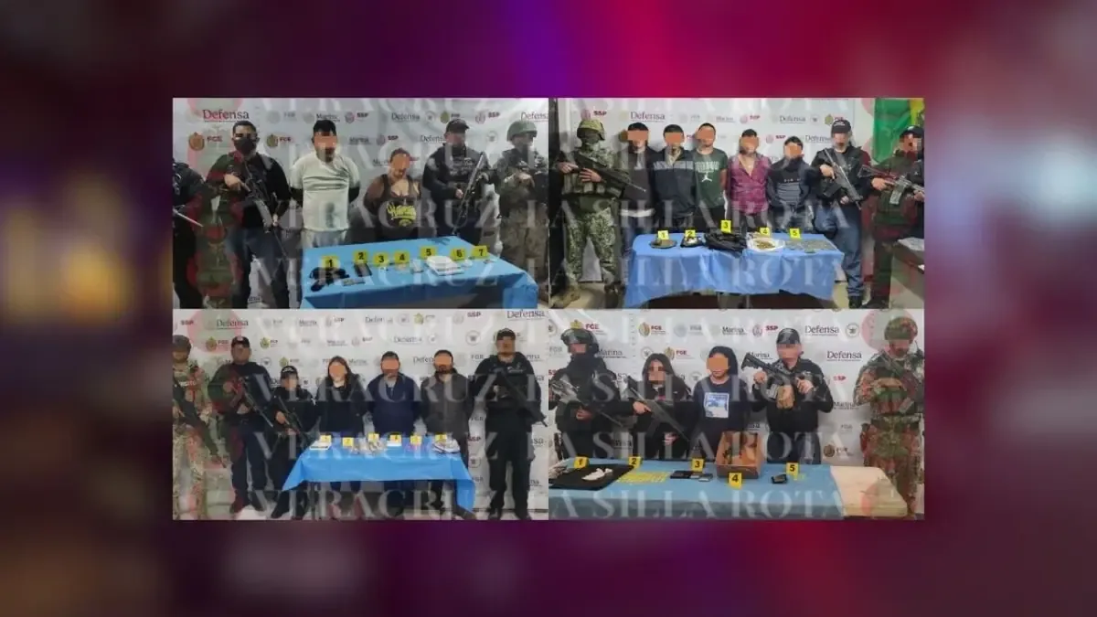 Operativos en ocho municipios resultan en arrestos y aseguramiento de drogas y armas.
