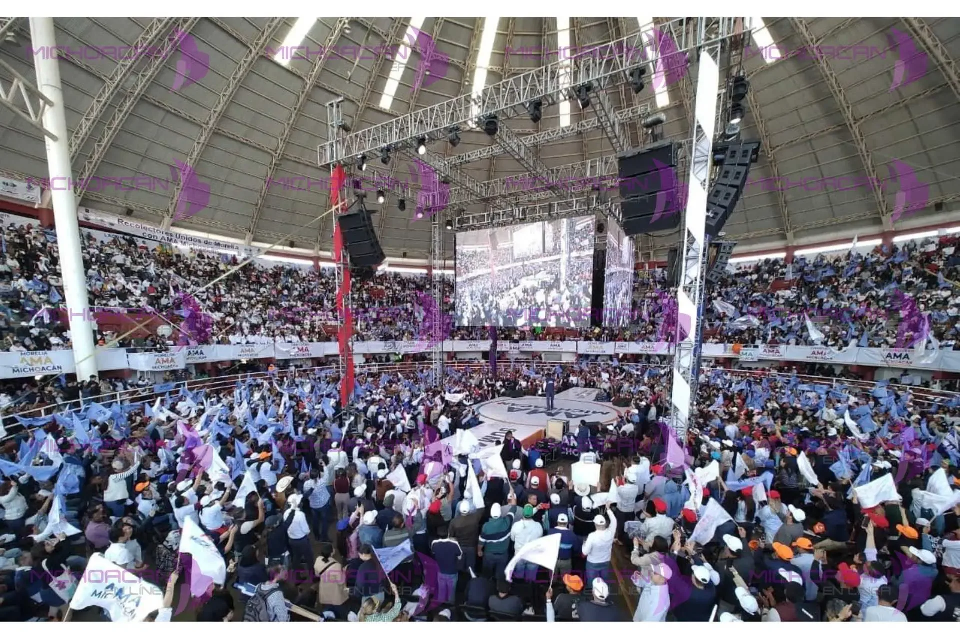 "Participantes del movimiento AMA Michoacán en el evento realizado en Morelia."