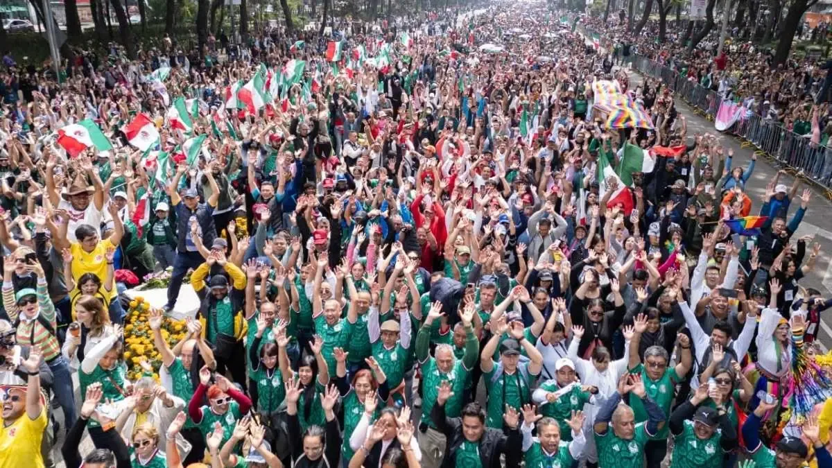 Miles de personas se reúnen en la capital para dar la bienvenida a la Copa Mundial de la FIFA 2026.