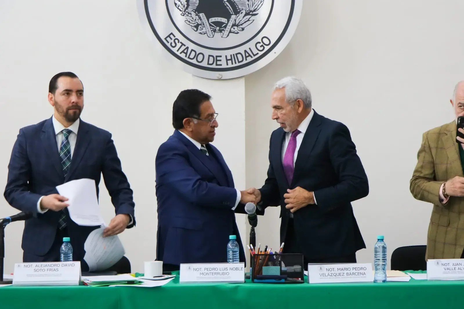 Pedro Luis Noble Monterrubio asume nuevamente la presidencia del Colegio de Notarios en Hidalgo.