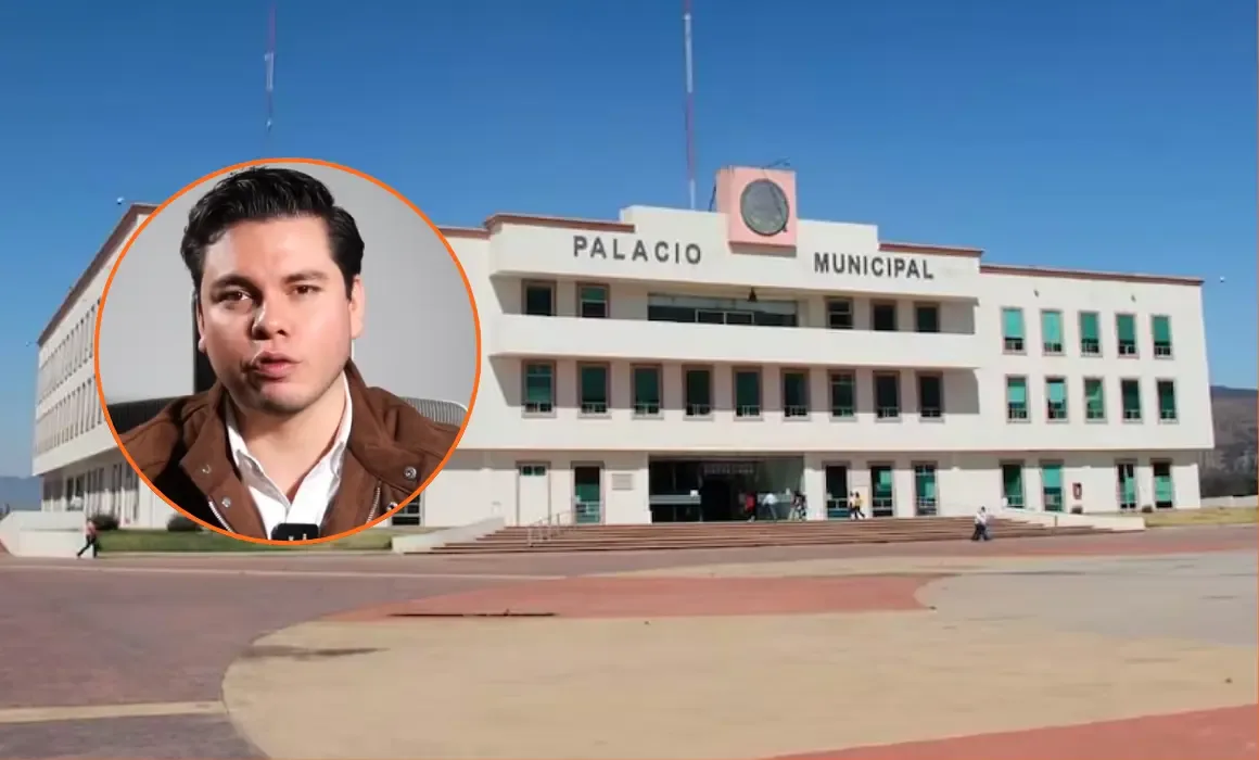 Pedro Orlando Escudero García durante la denuncia de irregularidades financieras.