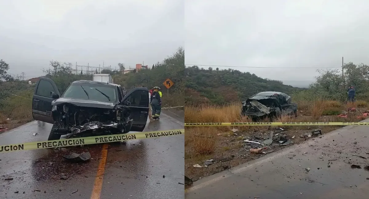 Un accidente entre un automóvil y una camioneta en la carretera Ímuris-Cananea dejó una persona fallecida y severos daños materiales.