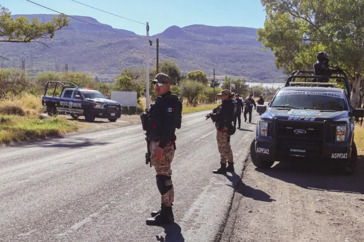 Personal de seguridad realiza operativos de vigilancia en Calvillo, Aguascalientes.