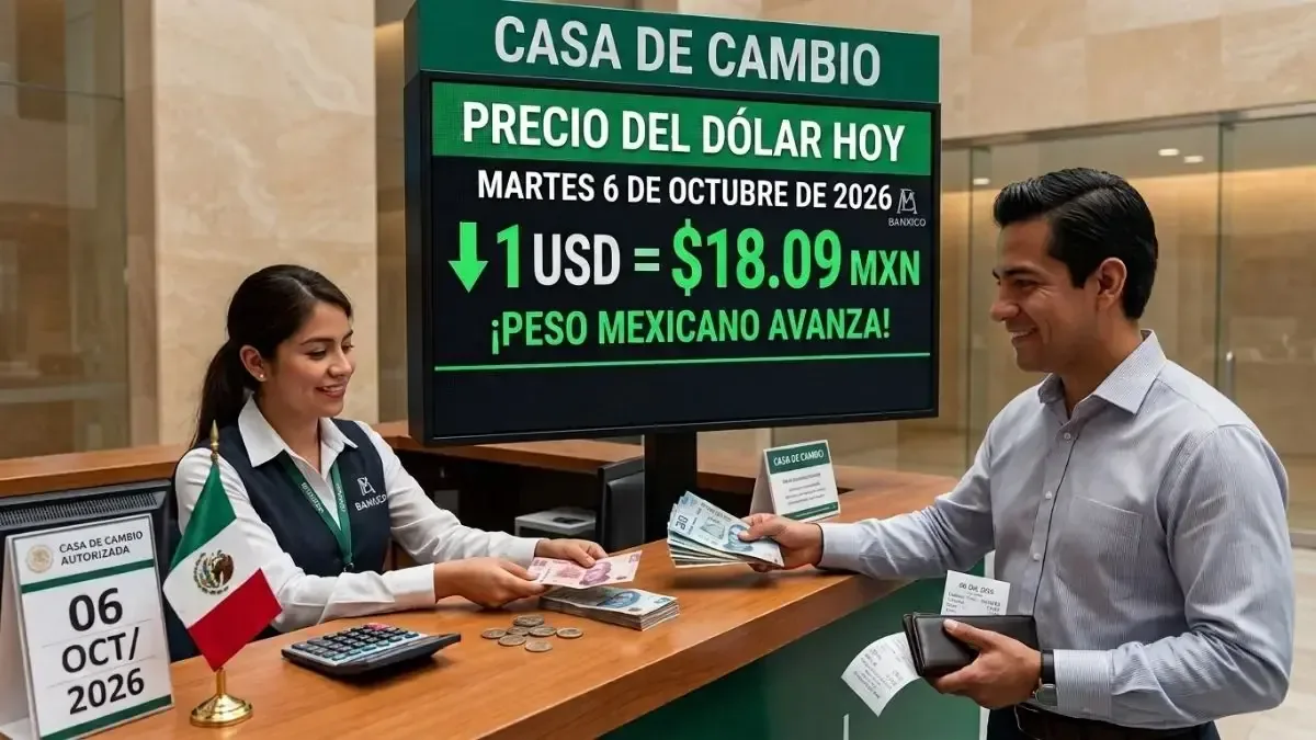 El peso mexicano inicia el día con ganancias frente al dólar en un contexto favorable para la economía.