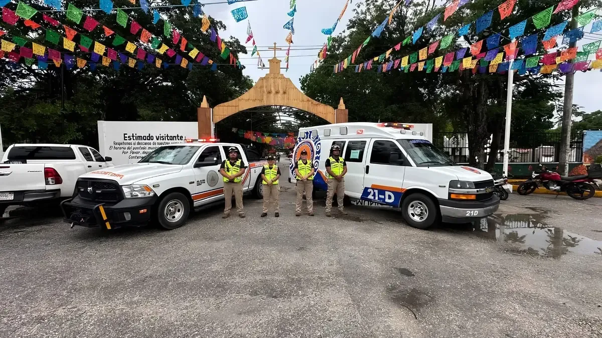 Con medidas de seguridad para visitantes, se garantizará un entorno tranquilo durante las celebraciones de Día de Muertos.