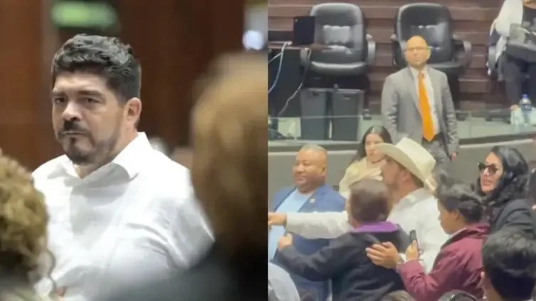 Legisladores de Morena y PRI se enfrentan en el pleno, generando tensiones.