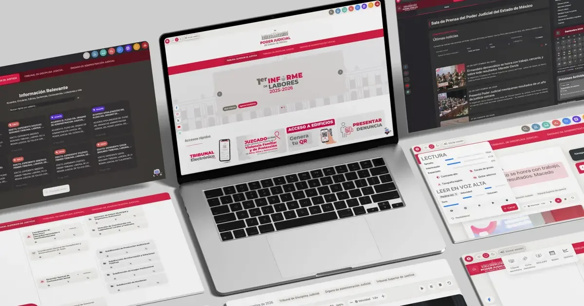 La nueva plataforma del PJEM facilita la consulta de trámites e información para usuarios y personal.