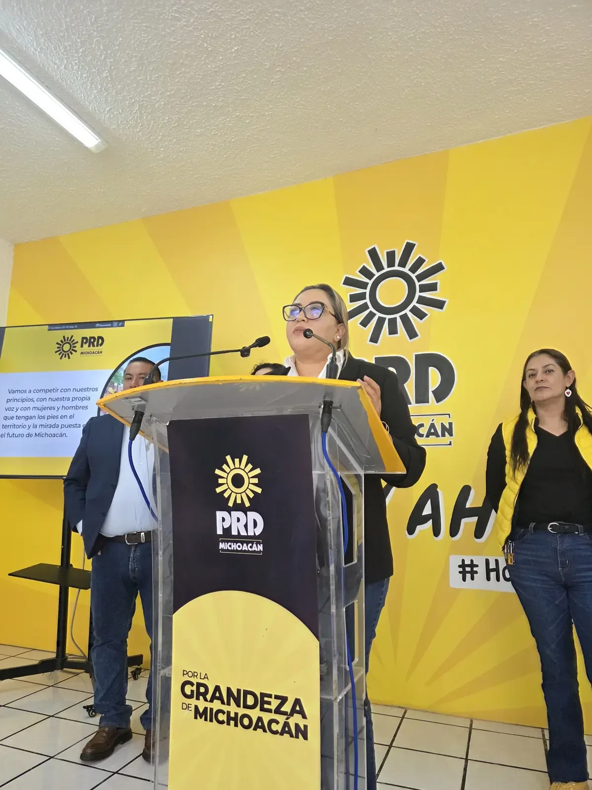 La dirigente del PRD en Michoacán resalta el respaldo hacia el partido de cara a la elección de 2027.