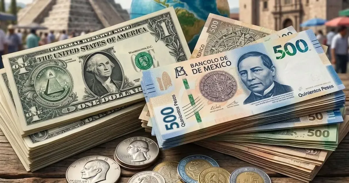 La decisión de política monetaria de Banxico influye en el tipo de cambio del peso.