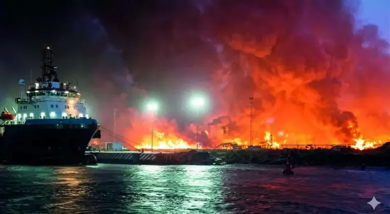 VIDEO | ¡No fue un rayo! Filtran lo que ocasionó el incendio en Refinería