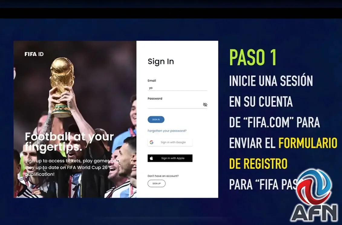 Proceso para obtener el "FIFA Pass" y visado para el Mundial 2026