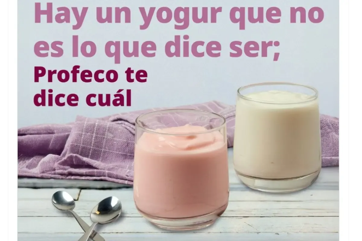 Productos de yogur señalados por Profeco por incumplir estándares de calidad.