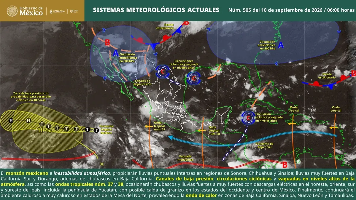 Las lluvias intensas podrían causar inundaciones y afectaciones en Sinaloa a partir de hoy.