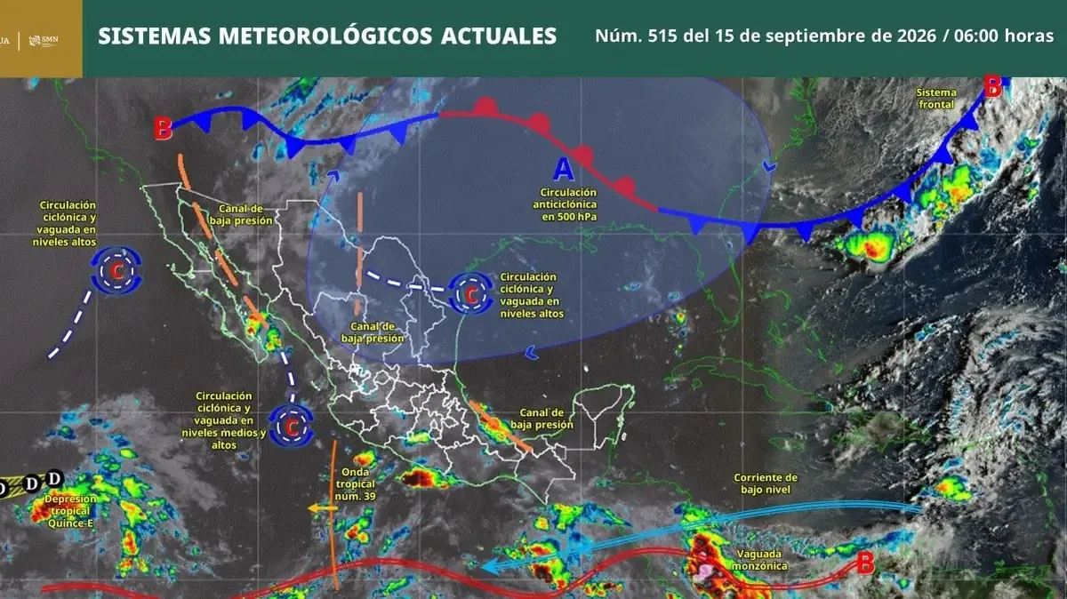 Este martes, el monzón mexicano causará condiciones climáticas severas en varias regiones de México.