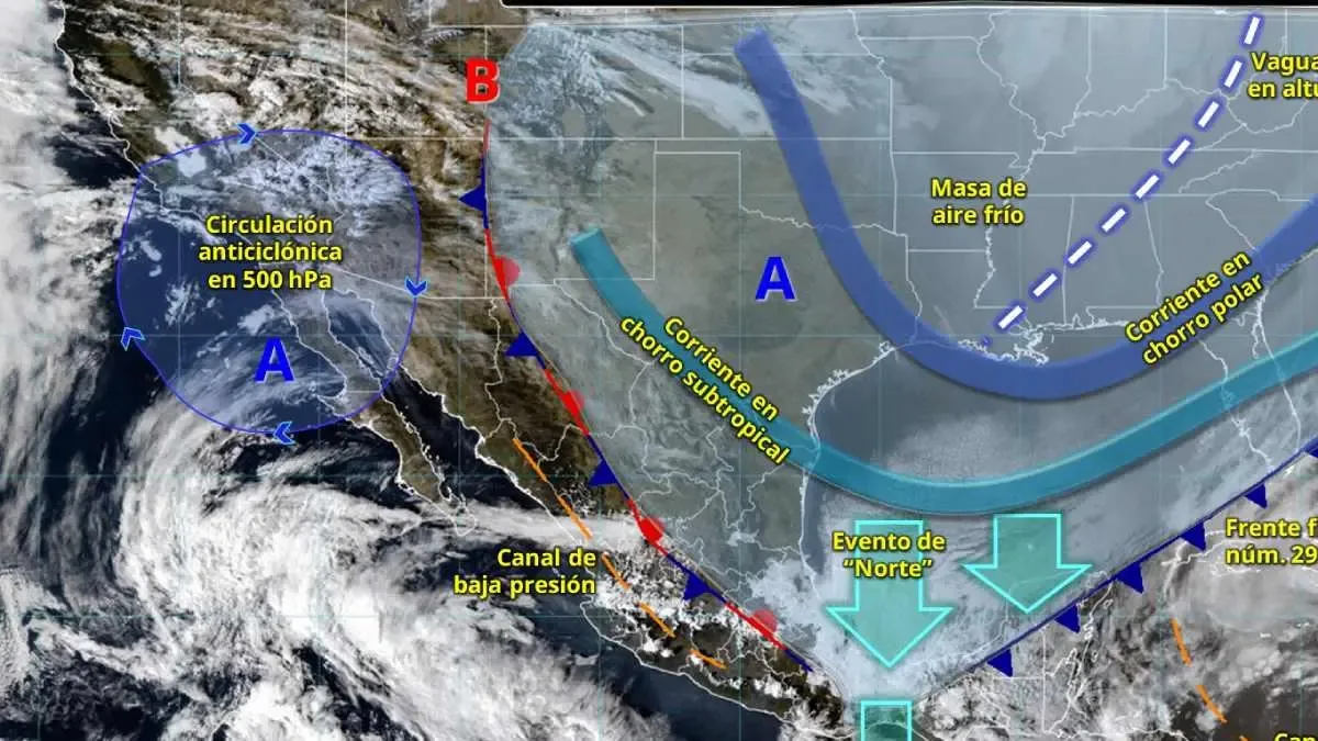 Pronóstico del clima en México para el 19 de enero de 2026.