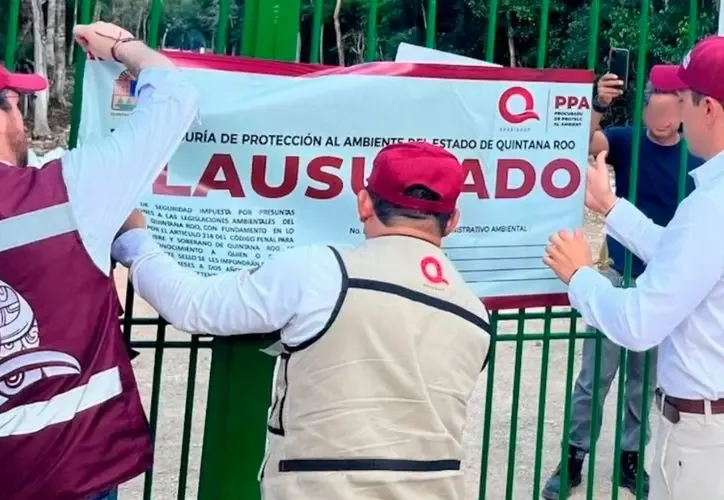 Protesta por la defensa del medio ambiente en Quintana Roo.