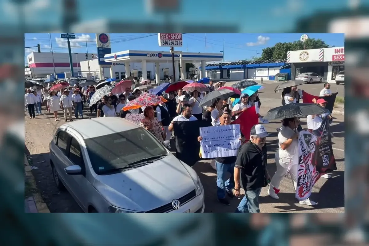 Empleados del IMSS exigen soluciones ante la crisis que afecta la atención médica.